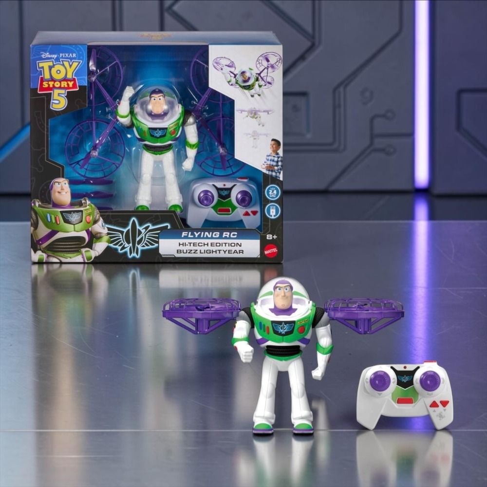 Disney Toy Story 5 Buzz Lightyear Flying RC Hi-Tech Edition Remote Control Toy